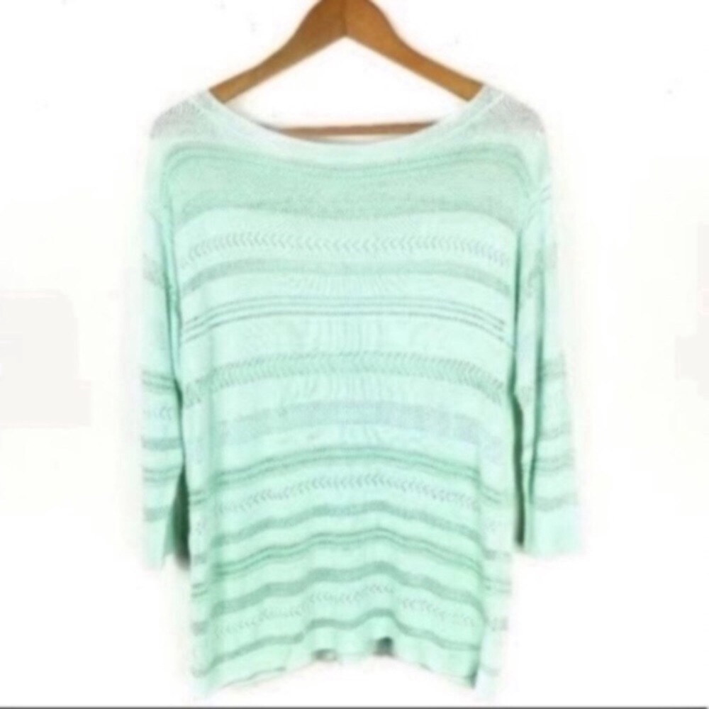 White House Black Market Waffle Knit Sweater